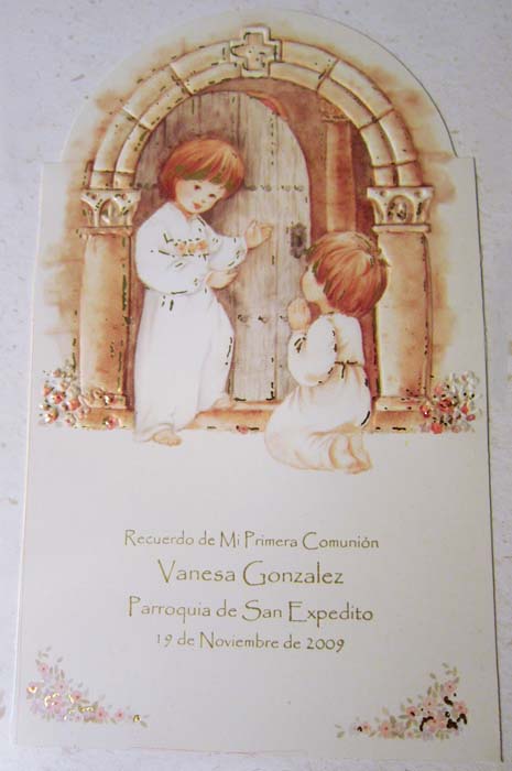 Estampitas para Comunion