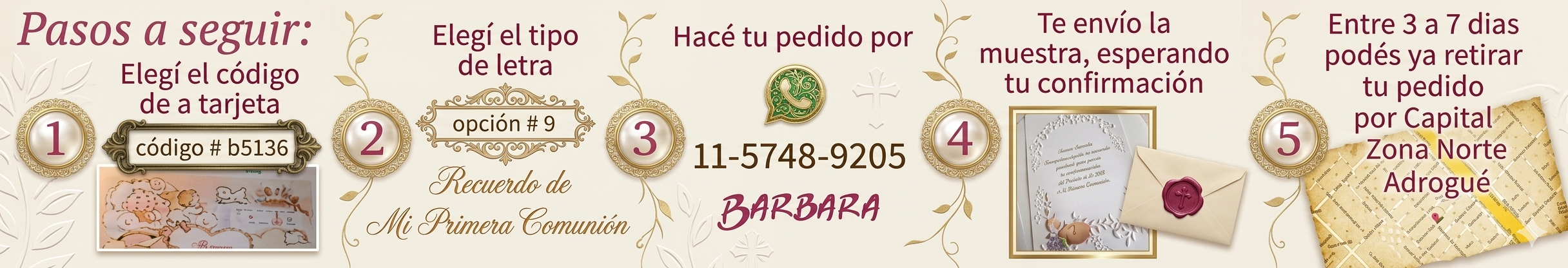 Estampitas de Bautismo