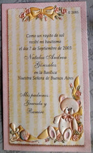 Estampas Bautismo